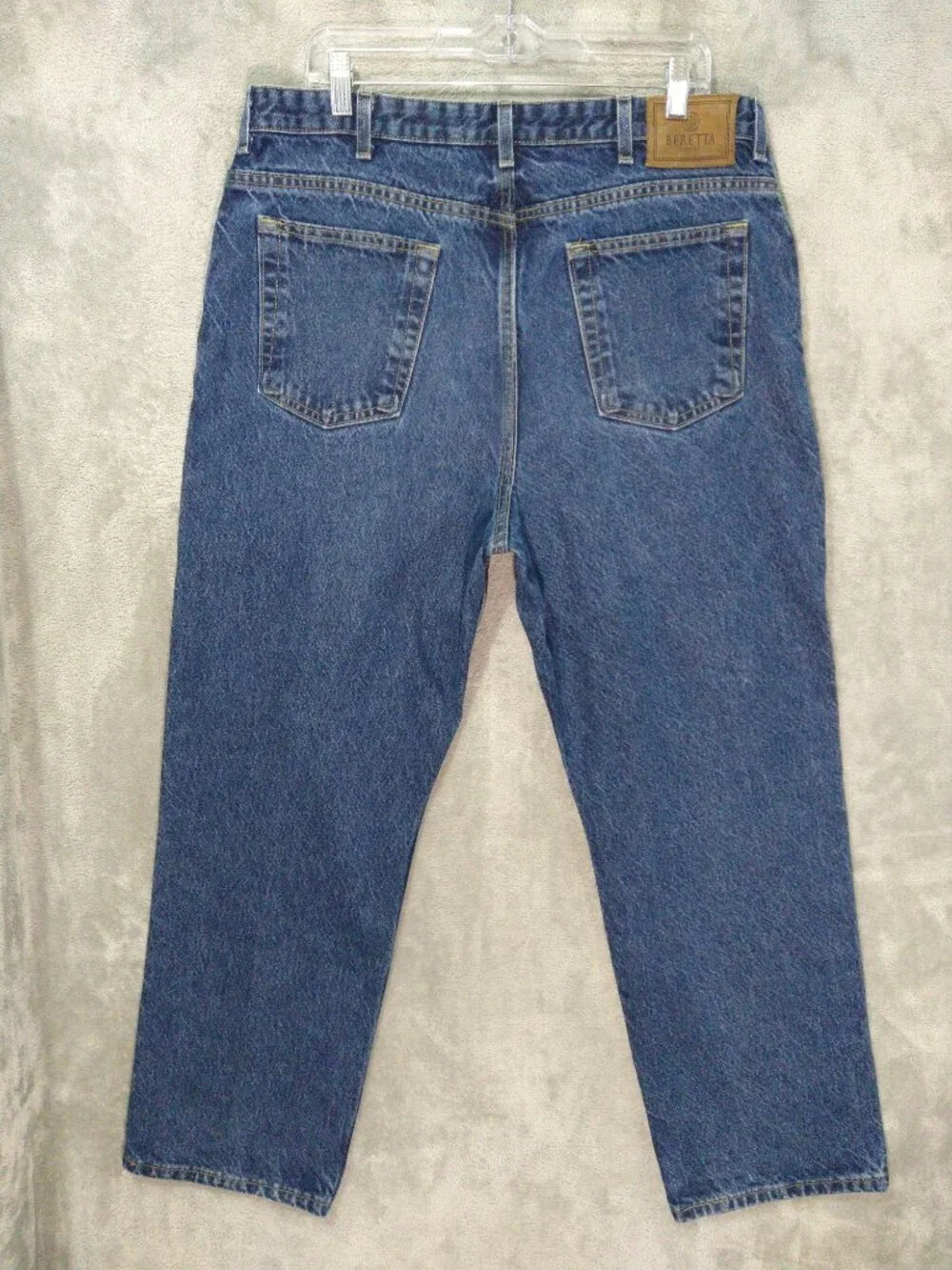 Beretta Jeans Mens 40x30 Blue Denim High Rise Straight Leg Vintage Made In USA